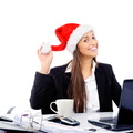 bigstock-christmas-business-woman-celeb-37111258